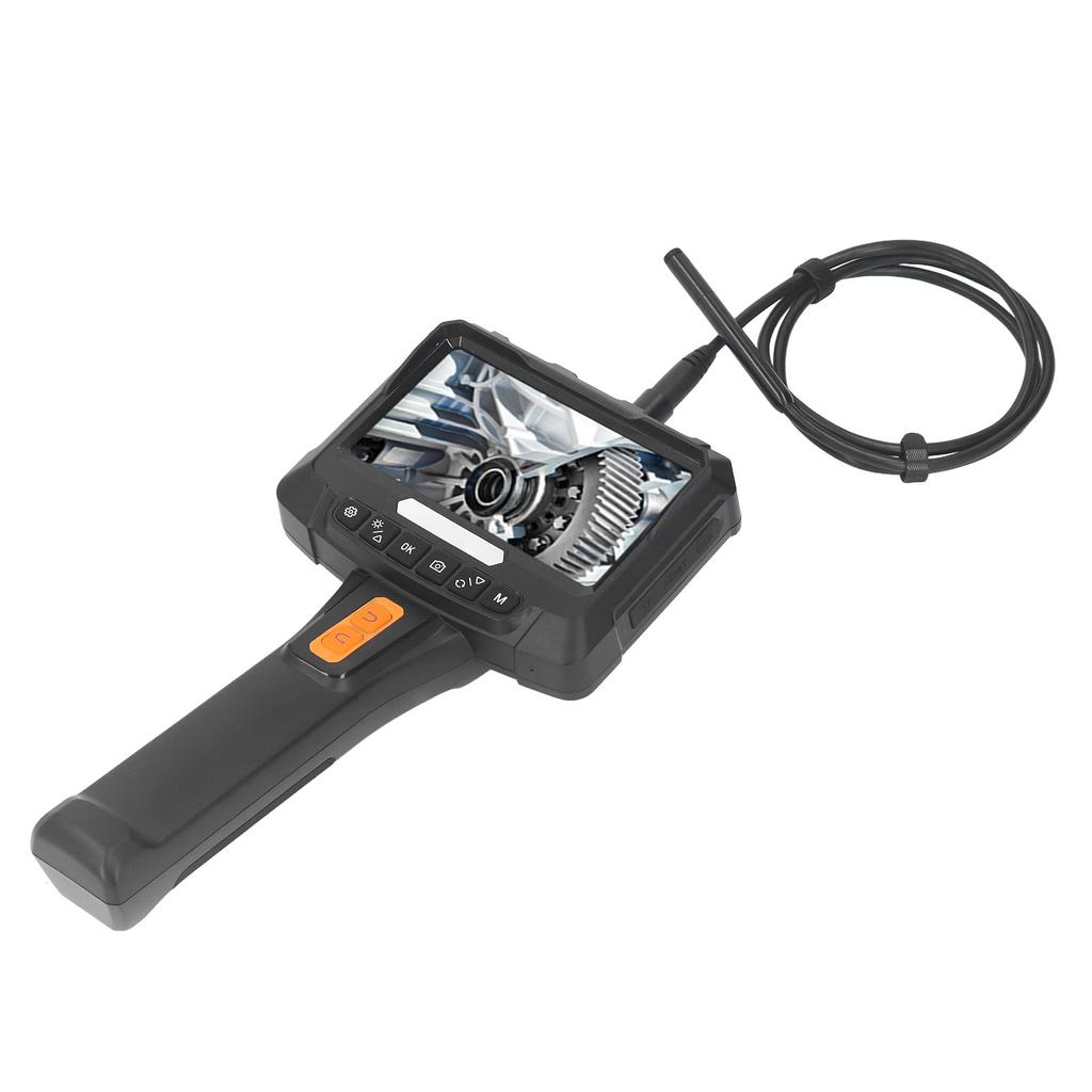 Шарнирный бороскоп, 2 МП HD, портативный, вращающийся на 360 градусов, 2 объектива, 5-дюймовый экран Industrial Inspecti