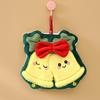 1PC Hand Towel Multi Element Christmas Creative Embroidery Thickened Hanging Cartoon Small Towel Household Coral Fleece Cute