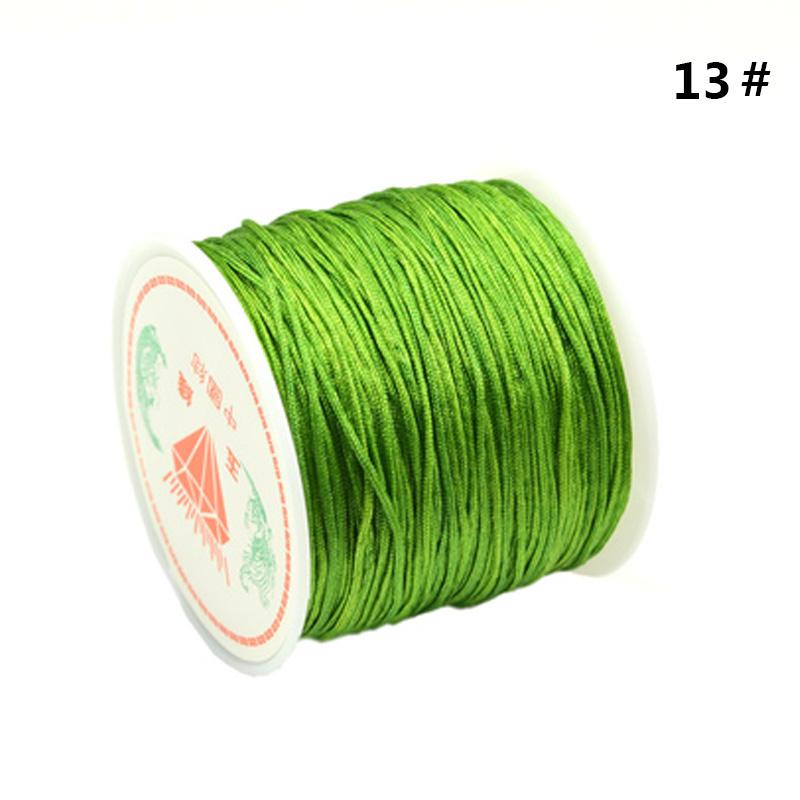 SHANGSHU 1 Roll 45mx0.88mm Nylon Cord Thread Chinese Knot Macrame Bracelet Braided Cord