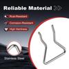 Stainless Steel 10x Fuel Injector Connector Clip for Chevy Suburban 6.6L 2004
