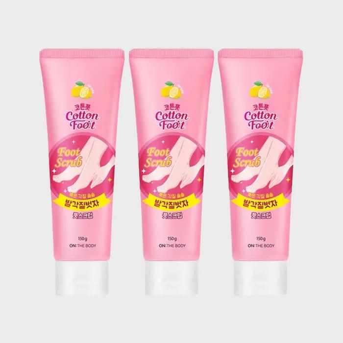 On the Body Хлопковый Отшелушивающий Скраб для Ног 150 г x 3