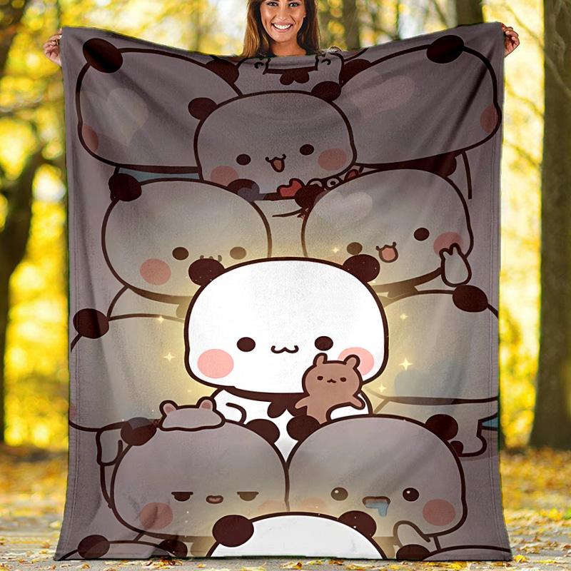 Bubu and Dudu2 printed throw blanket—lightweight,soft,warm;versatile blanket for all seasons—perfect as &air-conditioning throw,nap blanket