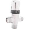AAAF Solid Copper 3-Way Thermostatic Mixing Valve 3/4 Inch Solar Water Heater Valve Regulating Temperature Control Valve