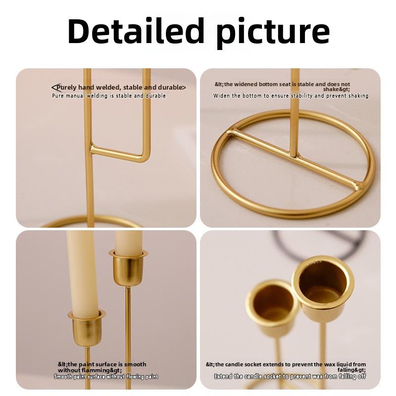 Винтажные украшения для гостиного стола, подсвечник, орнамент