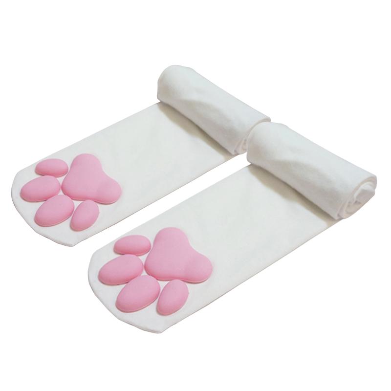 Kawaii Girls Knee High Socks Cat Claw Over Knee Socks Women Cosplay Lolita Long Stockings