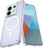 for Magsafe Clear Phone Case for Xiaomi Redmi Note 13 Pro 4G 5G Shockproof Acrylic Transparent Cover for Redmi Note 14 5G 13 4G
