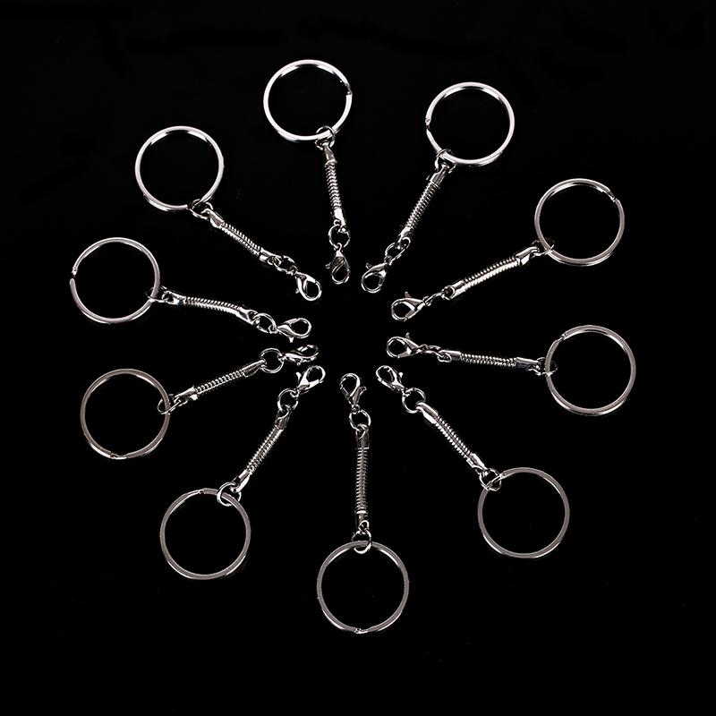 10X цепочка для ключей в виде змеи, серебряные ювелирные изделия «сделай сам», аксессуары для ювелирных изделий