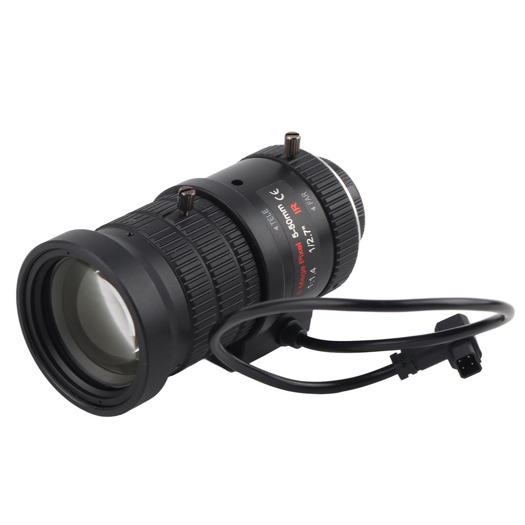 6MP CS Mount Lens 1/2.7in 5-50mm Zoom Automatic Aperture Security Surveillance Accessory