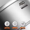 ASD 3-Layer 304 Stainless Steel Steamer Pot
