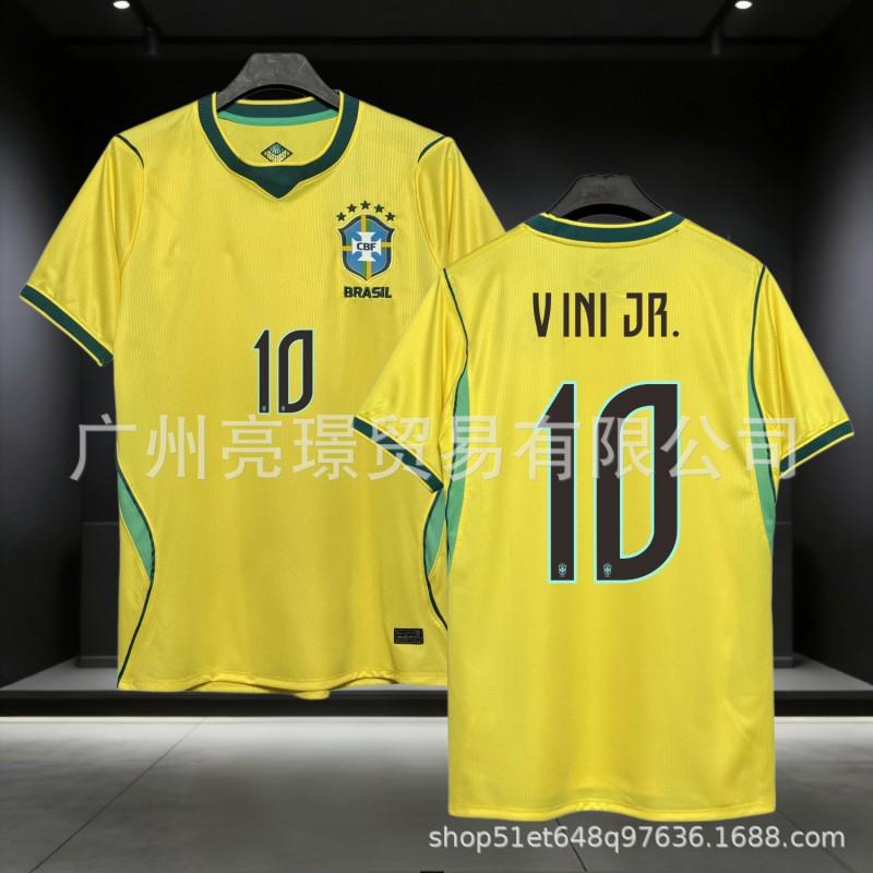 Brazil 2026 World Cup Football Jersey - Neymar Vinicius Fan Version Sports Training Top