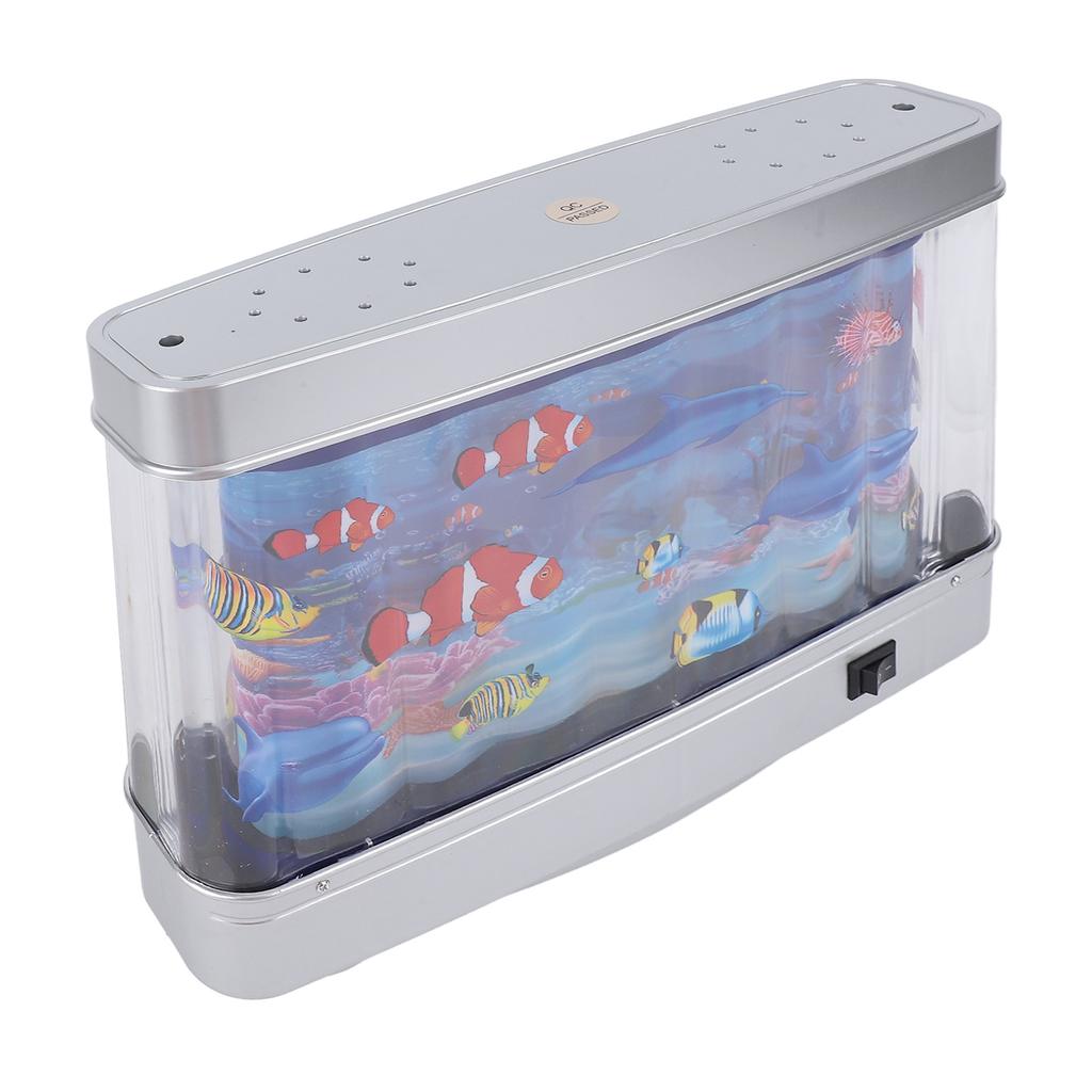 Искусственный аквариум декоративный светильник реалистичный белый свет аквариум настольная лампа ночник с подвижным