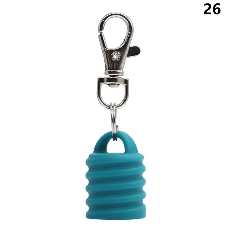 Practical Silicone Keychain Cap lip gloss accessories Portable Durable Holder Keychain Compatible For Lipstick Storage Cap