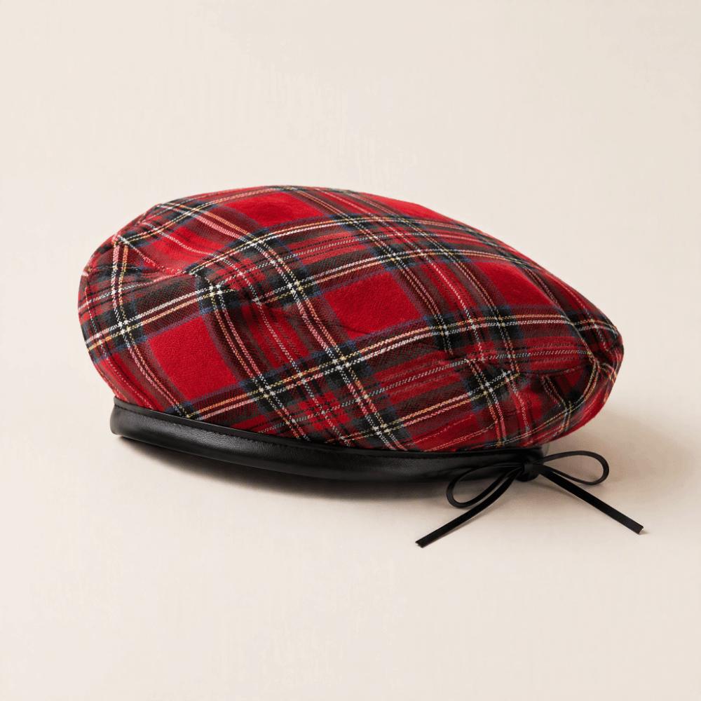 Drawstring Painter Hat British Style Artist Hat Casual Newsboy Cap Girl