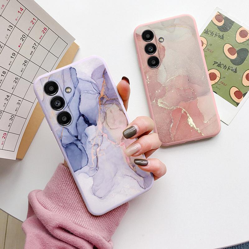 Чехол для Samsung A54 5G Задняя крышка Защитный силиконовый Funda Модный Мраморный Каменный Текстурный Coque Для Galaxy A56 A16 A26 A36 A17