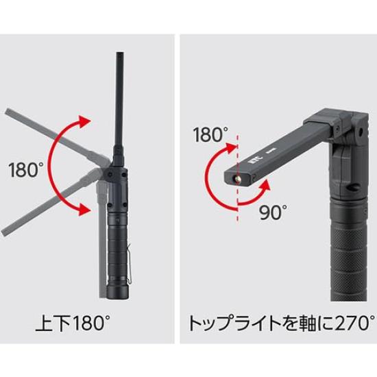 KTC AL815X Rechargeable LED Folding Work Light, 1600 Lumens, Magnetic Base, IP65, UV Light, USB-C