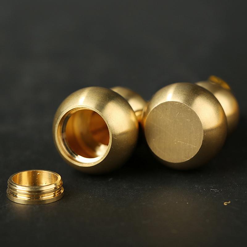 Мини Портативная латунная тыква, традиционный декор, украшение, брелок, статуэтка, подвеска