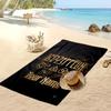 Led Zeppelin Custom Beach Towel, Print Your Name Text Lightweight Absorbent Towel for Swimming Travel