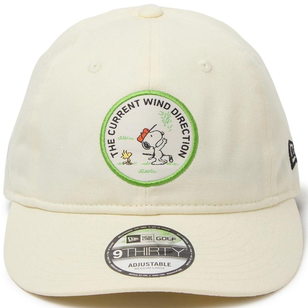 [New Era] Golf Cap PEANUTS Snoopy Collaboration Low Cap Chrome White ML GF 930 PEANUTS WOVEN PATCH CHR 14432177 NER36G4347