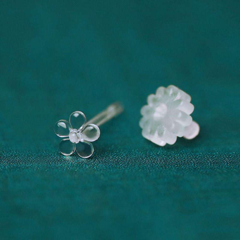 Прозрачные серьги из смолы с мягким клеем и невидимым уходом за ушами для студентов