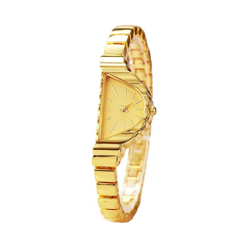 Dial Quartz Womens Halfmoon Creative Authentic Watch Wristwatch Gift