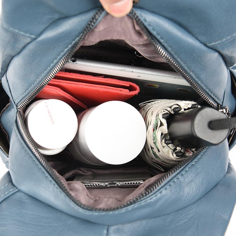 Высококачественный лоскутный рюкзак из мягкой кожи, модные школьные сумки для девочек, 2023, многофункциональные сумки, женские рюкзаки, Sac a Main