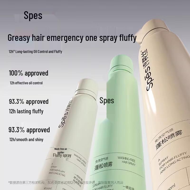Сухой шампунь и спрей для объема Spēs No-Wash