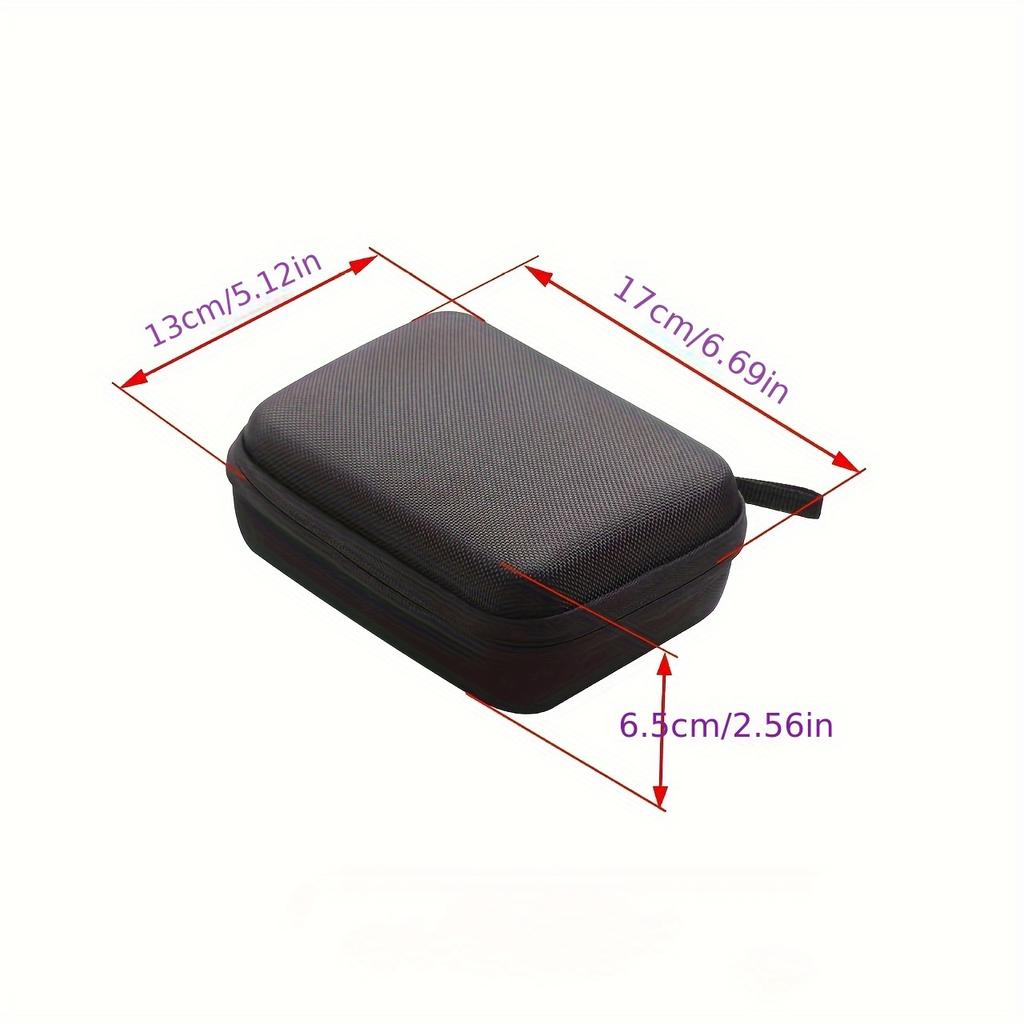 Heavy Duty EVA Storage Case for GoPro Hero 12/11/10/9/8/5, Xiaomi Yi 4K, SJCAM SJ4000, H9r - Shockproof Black Organizer with Foam Insert, Durable