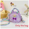 Bow Cartoon Cute Girl Pattern Childrens Shoulder Bag With Design Sequins