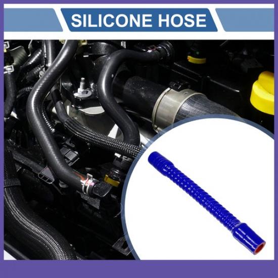 Single 20mm 0.79" ID 300mm 11.81" Length 0° Blue Red Car Silicone Hose Universal