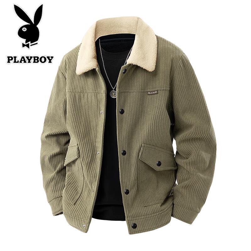 PLAYBOY Мужская утепленная куртка с утолщенным лацканом