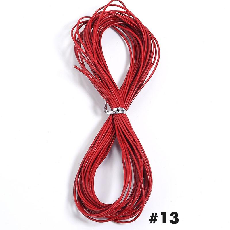 10 ярдов 1,5 мм круглый кожаный шнур из коровьей кожи Материал для изготовления ювелирных изделий Ручной работы Браслетов Для изготовления ювелирных изделий Фурнитура Шнуры для рукоделия