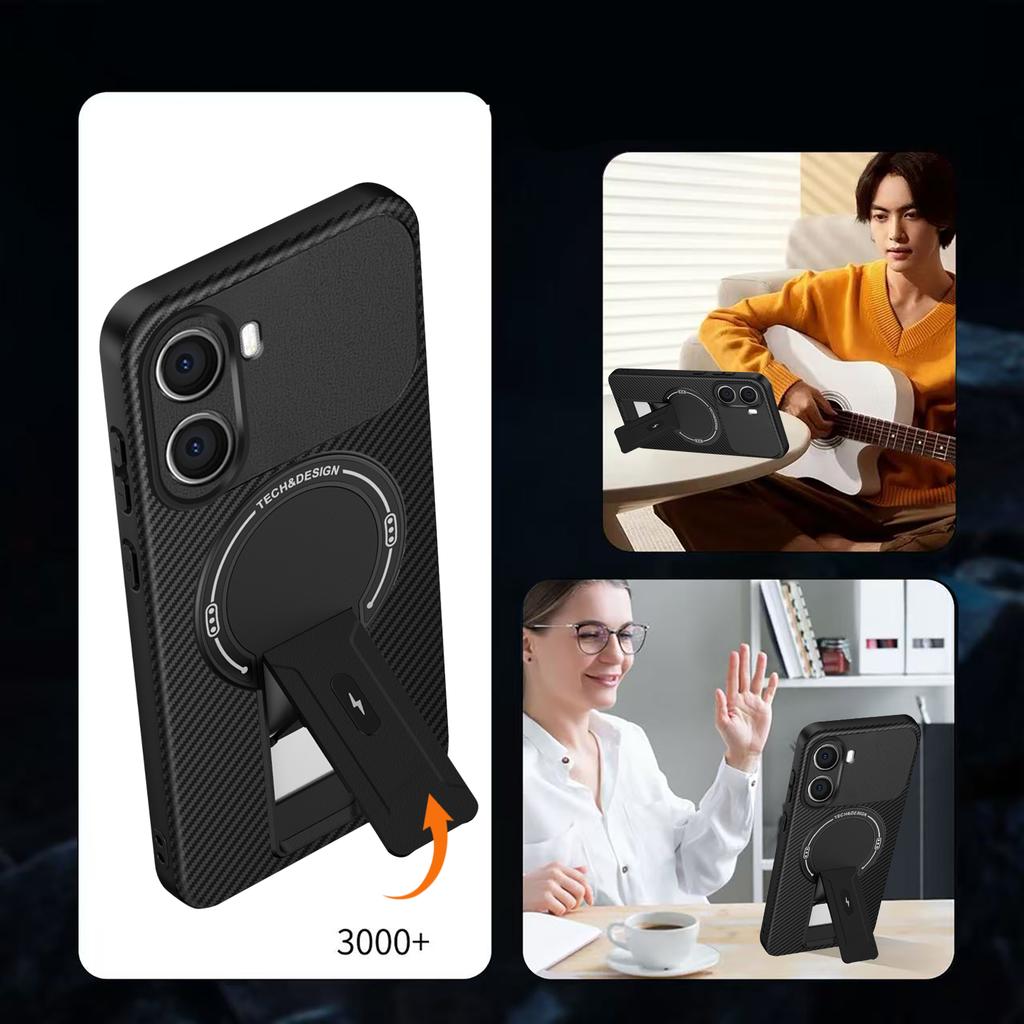 Для Mi POCO X7 Pro Невидимый Чехол-подставка Для Mi POCO F7 Pro F7 Ultra X6 C61 Магнитная Жесткая Противоударная Крышка