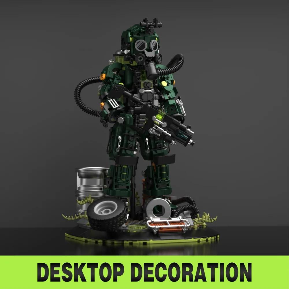1271 деталь Конструктор Городской Мех Воин Футуристическая модель Ксено Страйкер Собранные игрушки для декора стола STEM подарок