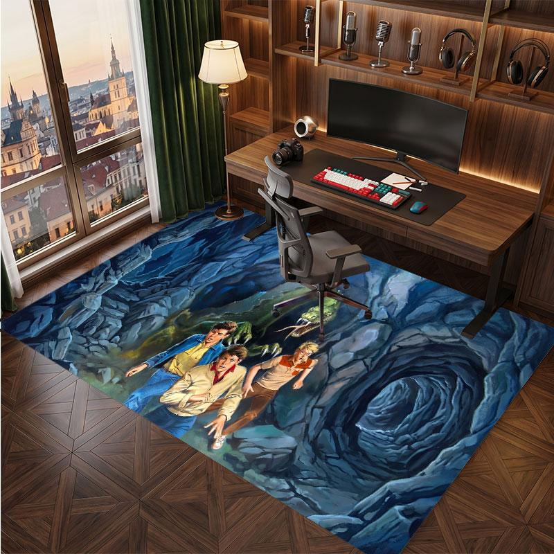 Die drei Fragezeichen Rug Soft Thick Non Slip Floor Carpet for Bedroom Living Room Home Decor