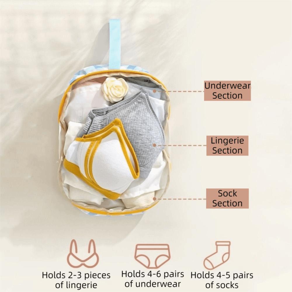 Cartoon Intimate Clothes Bag Folding Lingerie Pouch Portable Underwear Organizer Business Trip
