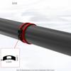 New Rubber Hook Secure Holder Jig Fishing Rod Lures Holders Rubber Rings Safe Hanger Portable