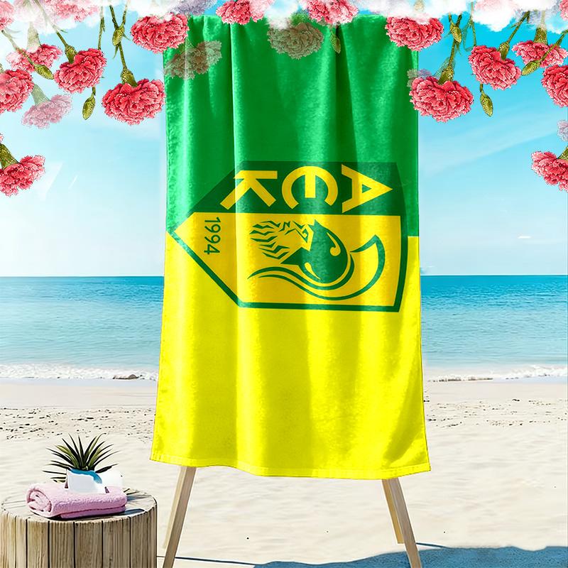 AEK Larnaca Print Beach Towel, Large Soft Quick Dry Towel for Beach Camping Swimming