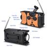 Emergency Radio with SOS Alarm Flashlight Solar Powered Hand Crank Rechargeable Radio Outdoor Camping FM AM WB Full Band Portable Radio