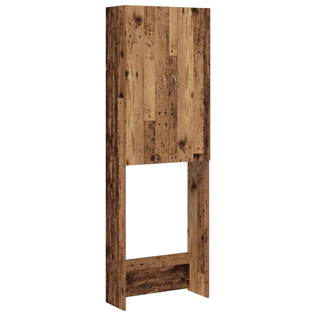 Vidaxl Szafka Na Pralkę, Stare Drewno, 64X25,5X190 Cm