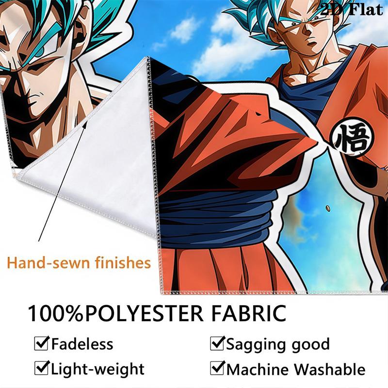 Son Goku Wall Tapestry Aesthetic Wall Hanging Printed Fabric Blanket Decorative Tapestries For Bedroom Living Room Home Decor