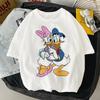 Худи с принтом Дональда Дака от Disney для ОсениЗимы 2026 100% Чистый Хлопок Теплый Свитшот Повседневный Свободный Худи Унисекс