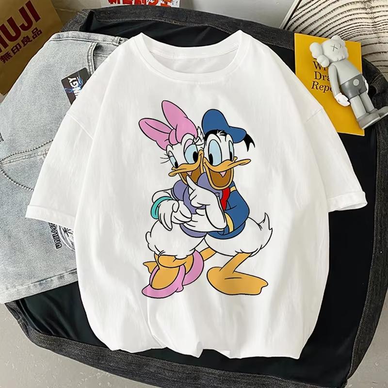 Худи с принтом Дональда Дака от Disney для ОсениЗимы 2026 100% Чистый Хлопок Теплый Свитшот Повседневный Свободный Худи Унисекс
