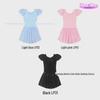 "Girls' Cotton Short-Sleeve Sequined Ballet Dance Dress"
