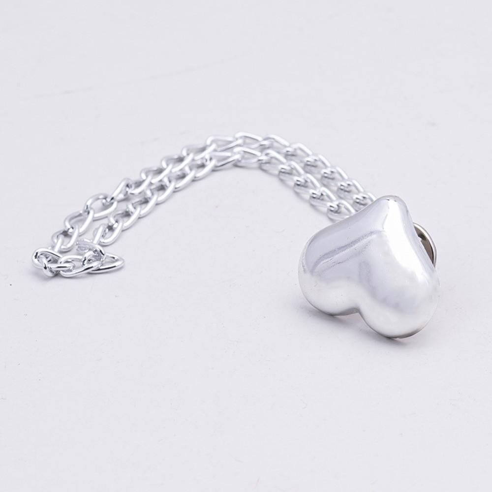 Fashion Accessory 3-in-1 Clothing Clip Heart-Shaped Adjustable Butterfly Hem Clip With Chain No-Sew Cuff Keeper Skirts