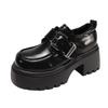 Black Retro Versatile British Style Platform Small Leather Shoes Women's 2025 New Autumn and Winter Skirt Mary Jane Single Shoes