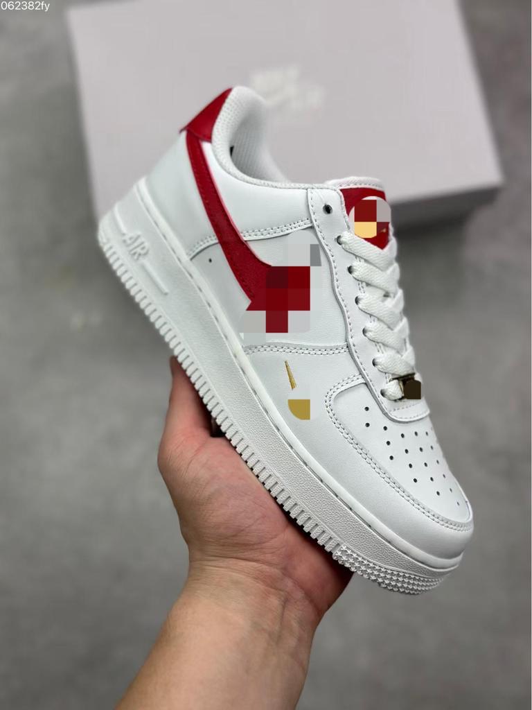 Оригинальные мужские и женские низкие повседневные кроссовки серии Air Force 1 - Полностью белые модные кеды AF1