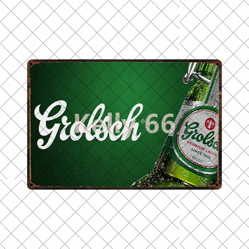 [Kelly66] Grolsch Herfst Bok Ледяное Пиво Здесь Металлическая Табличка Декор Дома Картина Размер 20*30 СМ Dy221