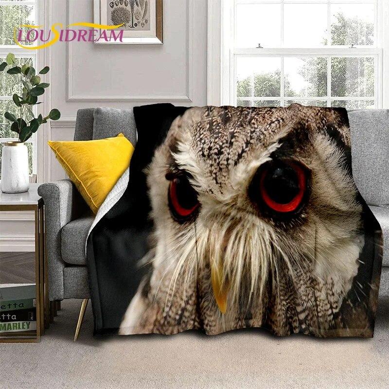 3D мультфильм милая сова серии HD одеяло, мягкое одеяло для дома, спальни, кровати, дивана, пикника, путешествия, офиса, чехол для отдыха, детское одеяло