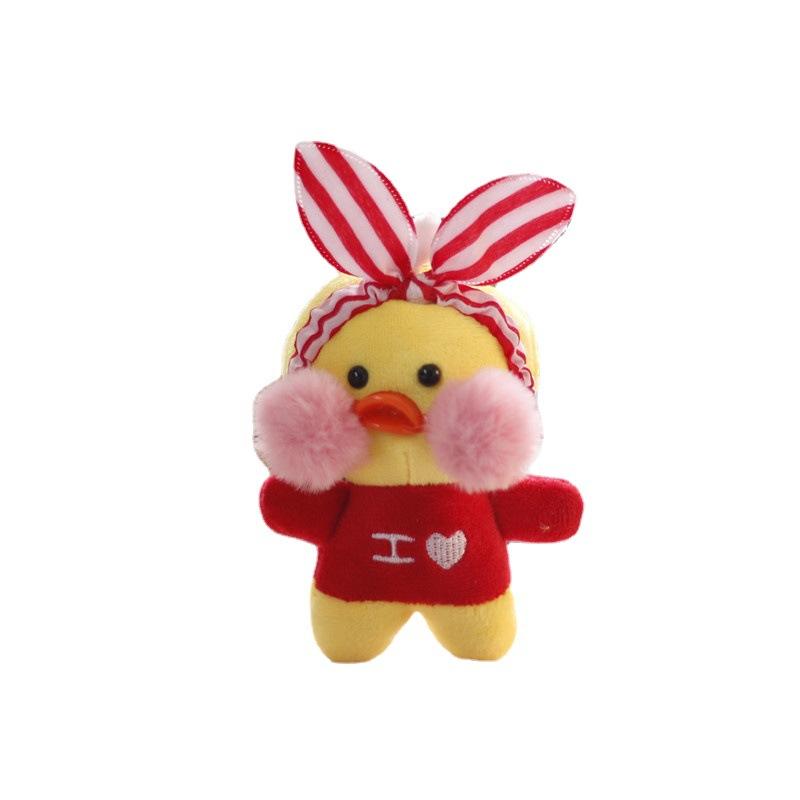 Милая милая подвеска в виде утки с гиалуроновой кислотой, плюшевая игрушка, кукла, мини-желтая утка, сумка, подвесной брелок
