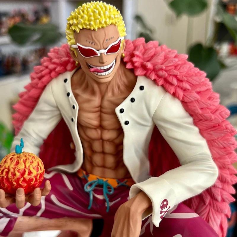 16cm Anime One Piece Figure Donquixote Doflamingo Double Head Shichibukai PVC Action Figure Collection Ornament Toys Gifts